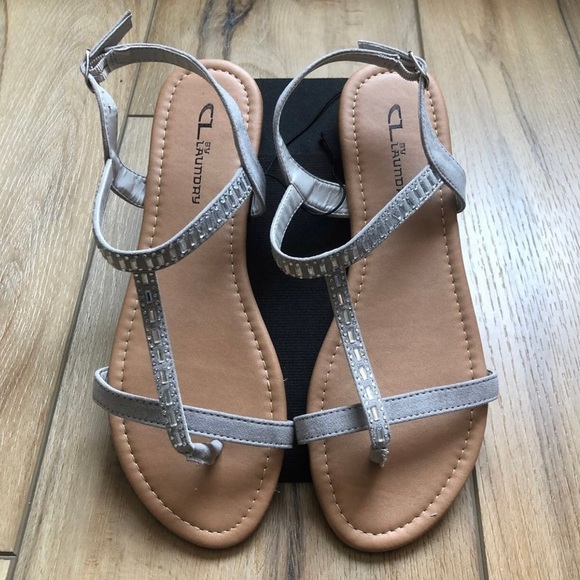 COPY - CL by Chinese Laundry Grey Sandals Size 8.5 - Picture 3 of 5